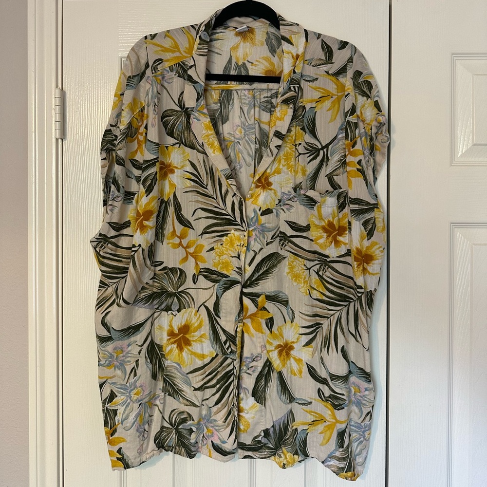 Old Navy | 3X | Tropical Print Shirt